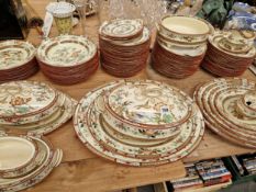 A VICTORIAN HONG KONG PATTERN, IRONSTONE DINNER SERVICE.