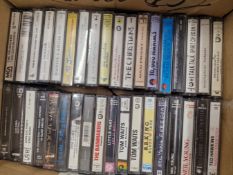 36 CASSETTES; ARTISTS INCLUDE - NEIL YOUNG, TOM WAITS, THROWING MUSES, THE CURE, JOY DIVISION ETC.