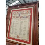 A FIRST WAR BANBURY COOPERATIVE SOCIETY ROLL OF HONOUR.