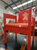 A RARE RETRO PRINCE OF WALES INVESTITURE CHAIR CICA 1969, DESIGNED BY THE EARL OF SNOWDEN