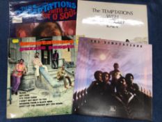 THE TEMPTATIONS - 28 LPS INCLUDING - WITH A LOT O' SOUL - TML 11057, WISH IT WOULD RAIN - STML