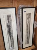 A GROUP OF FOUR ETCHINGS, RAILWAY SCIENCES SIGNED N WARD.