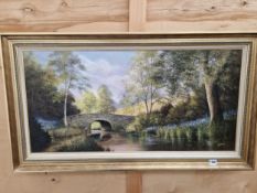 A LARGE OIL PAINTING SIGNED KERRS