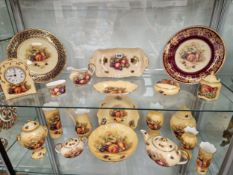 AYNSLEY FRUIT DECORATED TEA AND OTHER WARES