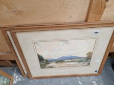 A PAIR OF WATERCOLOURS SIGNED G. HEALEY