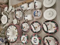 A VILLEROY AND BOCH, MAGIC CHRISTMAS PATTERN PART DINNER AND TEA SERVICE.
