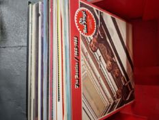ROCK/POP/EASY LISTENING; 37 LPS INCLUDING - THE BEATLES RED ALBUM ON RED VINYL, EMERSON LAKE &