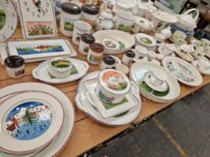 VILLEROY AND BOCH NAIF CHRISTMAS AND OTHER PATTERNED CERAMICS