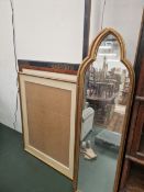 A PAIR OF GILT MIRROR FRAMES AND VARIOUS OTHER PICTURE FRAMES
