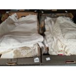 A QUANTITY OF VARIOUS TABLE LINENS ETC.