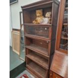 A GLOBE-WERNICKE BOOKCASE