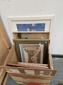A SMALL GROUP OF INDONESIAN WATERCOLOURS AND FURNISHING PRINTS ETC.