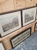 A SMALL WATERCOLOUR BERNARD WILSOR 1935, AND FOUR FURTHER PICTURES.