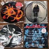 80S/90S ROCK; 10 x PICTURE DISC/COLOURED VINYL SINGLES INCLUDING- BRUCE DICKENSON - TEARS OF THE