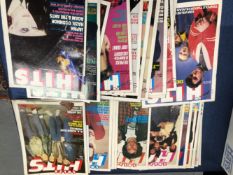 43 COPIES OF 'SMASH HITS' MAGAZINE DATING FROM BETWEEN APRIL '80 - FEB '82, COVERS FEATURING -