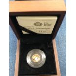 A ROYAL MINT 2009 QUARTER-SOVEREIGN PROOF COIN.