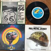 SOUNDTRACKS/MUSICALS; 40 SINGLES INCLUDING NELSON RIDDLE - ROUTE 66 AND OTHER TV THEMES, BARRY