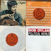 DYLAN/THE BYRDS; 22 SINGLES INCLUDING- DYLAN EP - EP 6051, MAGGIE'S FARM - 201781, POSITIVELY 4TH