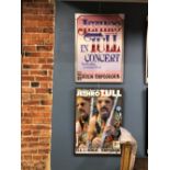 JETHRO TULL; 2 FRAMED POSTERS - '25th ANNIVERSARY TOUR' BERLIN JULY '93 AND 'VERY BEST OF JETHRO