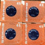 THE ROLLING STONES 60S; 13 SINGLES INCLUDING- COME ON - DECCA F11675, NOT FADE AWAY - F11845, GET