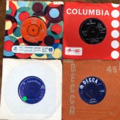 9 x 60S GROUPS SINGLES INCLUDING- MOOD MOSAIC - A TOUCH OF VELVET A STING OF BRASS - COLUMBIA DB