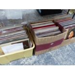 A LARGE COLLECTION OF LP VINYL RECORDS. MAINLY CLASSICAL AND EASY LISTENING.