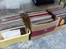 A LARGE COLLECTION OF LP VINYL RECORDS. MAINLY CLASSICAL AND EASY LISTENING.