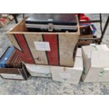 RECORDS: 75S, CLASSICAL LP BOX SETS TOGETHER WITH A BRIEF CASE OF CASSETTES