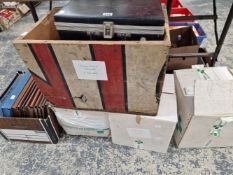 RECORDS: 75S, CLASSICAL LP BOX SETS TOGETHER WITH A BRIEF CASE OF CASSETTES