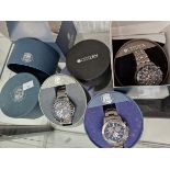 THREE CITIZEN ECO DRIVE WRIST WATCHES WITH BOXES AND PAPERS.