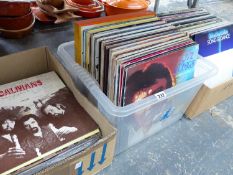 A LARGE COLLECTION OF RECORD ALBUMS.