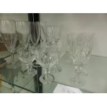 WATERFORD AND OTHER DRINKING GLASS