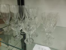 WATERFORD AND OTHER DRINKING GLASS