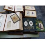 TEN VARIOUS ANTIQUE AND VINTAGE PHOTOGRAPH ALBUMS