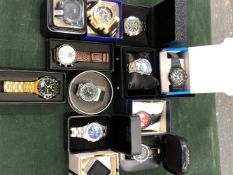 VARIOUS WATCHES TO INCLUDE A CASIO QUARTZ, A PULSAR EXAMPLE,A WEIDE SPORT WATCH ETC.