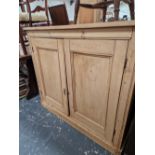 ANTIQUE PINE TWO DOOR CABINET.