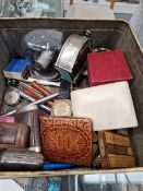 COLLECTABLES TO INLCLUDE, VINTAGE AND LATER WATCHES, SNUFF BOXES, VARIOUS PENDA, A SILVER ST.