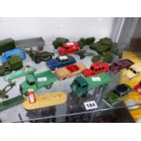 A SMALL COLLECTION OF VINTAGE DIE CAST VEHICLES