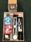 A COLLECTION OF WATCHES TO INCLUDE A VINTAGE CITIZEN ON BRACELET STRAP, A KELLOGS PERSONAL TRAINER
