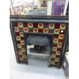 A VICTORIAN FIRE SURROUND.