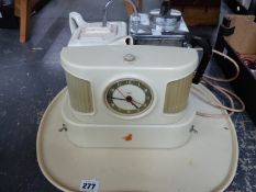 A VINTAGE 1950'S/60'S DECO STYLED TEASMAID ON ORIGINAL TRAY.