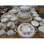 A ROYAL WORCETER ROYAL GARDEN PATTERN TEA, COFFEE AND DINNER SERVICE.