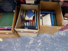 FOUR BOXES OF BOOKS MOST PERTAINING TO YACHTING AND BOATS.