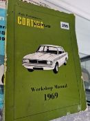 A 1969 WORKSHOP MANUAL FOR THE LOTUS CORTINA MARK II MADE BY FORD MOTOR COMPANY