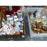 VARIOUS EDWARDIAN AND LATER VASES, ORNAMENTS ETC.