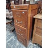 A MARGOLIS OAK FILING CABINET.