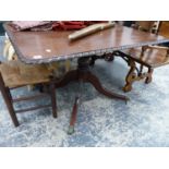 A 19th C. TILT TOP BREAKFAST TABLE.