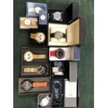 VARIOUS WATCHES MOSTLY NEW OLD STOCK TO INCLUDE SEKONDA, CITRON, A WALKFIT WATCH, DIGITAL EXAMPLES