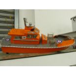 A VINTAGE SCRATCH BUILT PILOT BOAT WITH RAF MARKINGS.