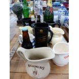 BREWERIANA- WHISKY JUGS, BEER BOTTLES ETC.